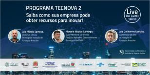 Araucária e Agência Curitiba promovem LIVE sobre o Programa Tecnova II na próxima quarta-feira (24)