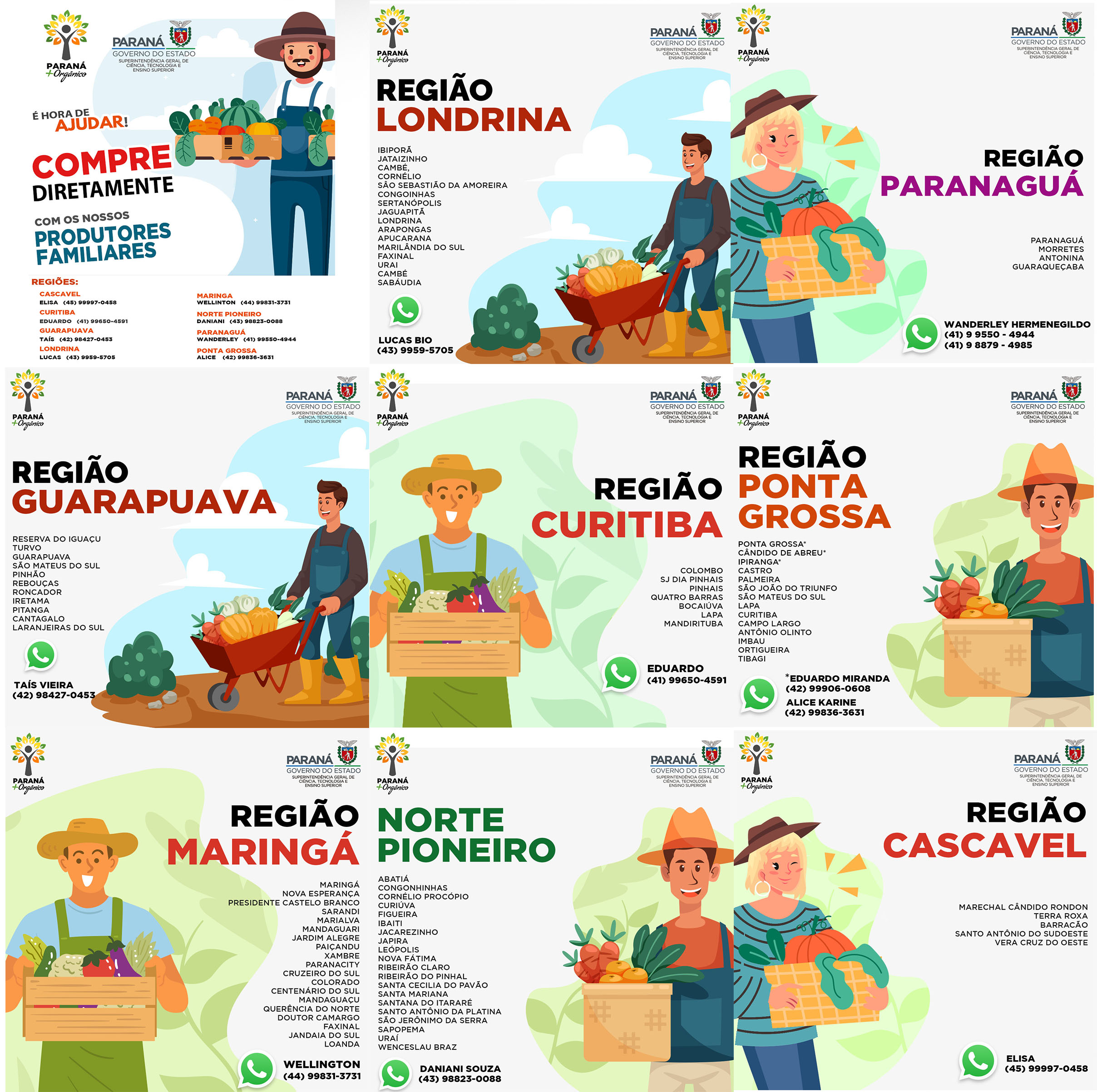 Paraná Mais Orgânico - Mosaico Regiões Compra