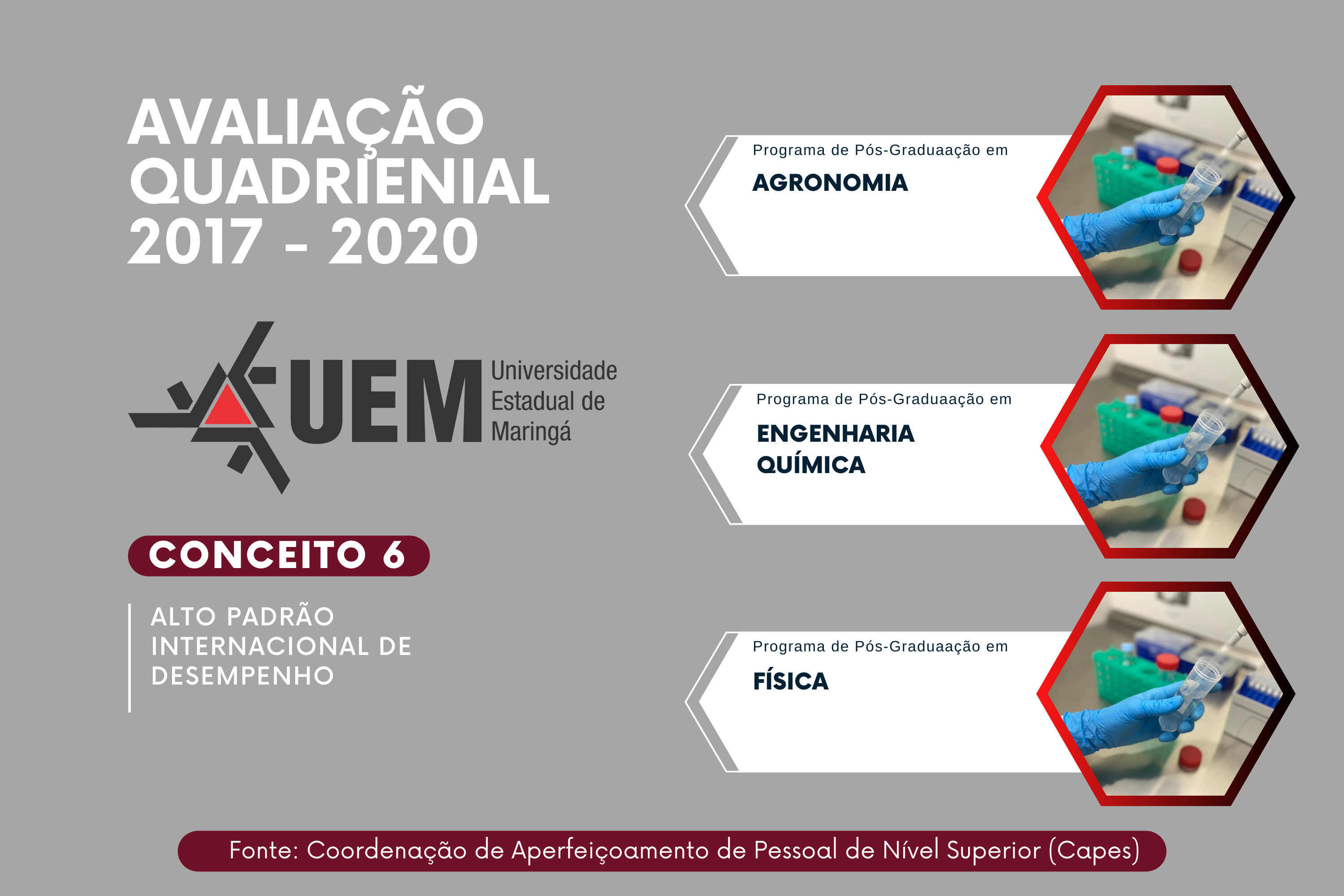 Avaliação nacional reconhece excelência em pós-graduações das universidades estaduais do Paraná