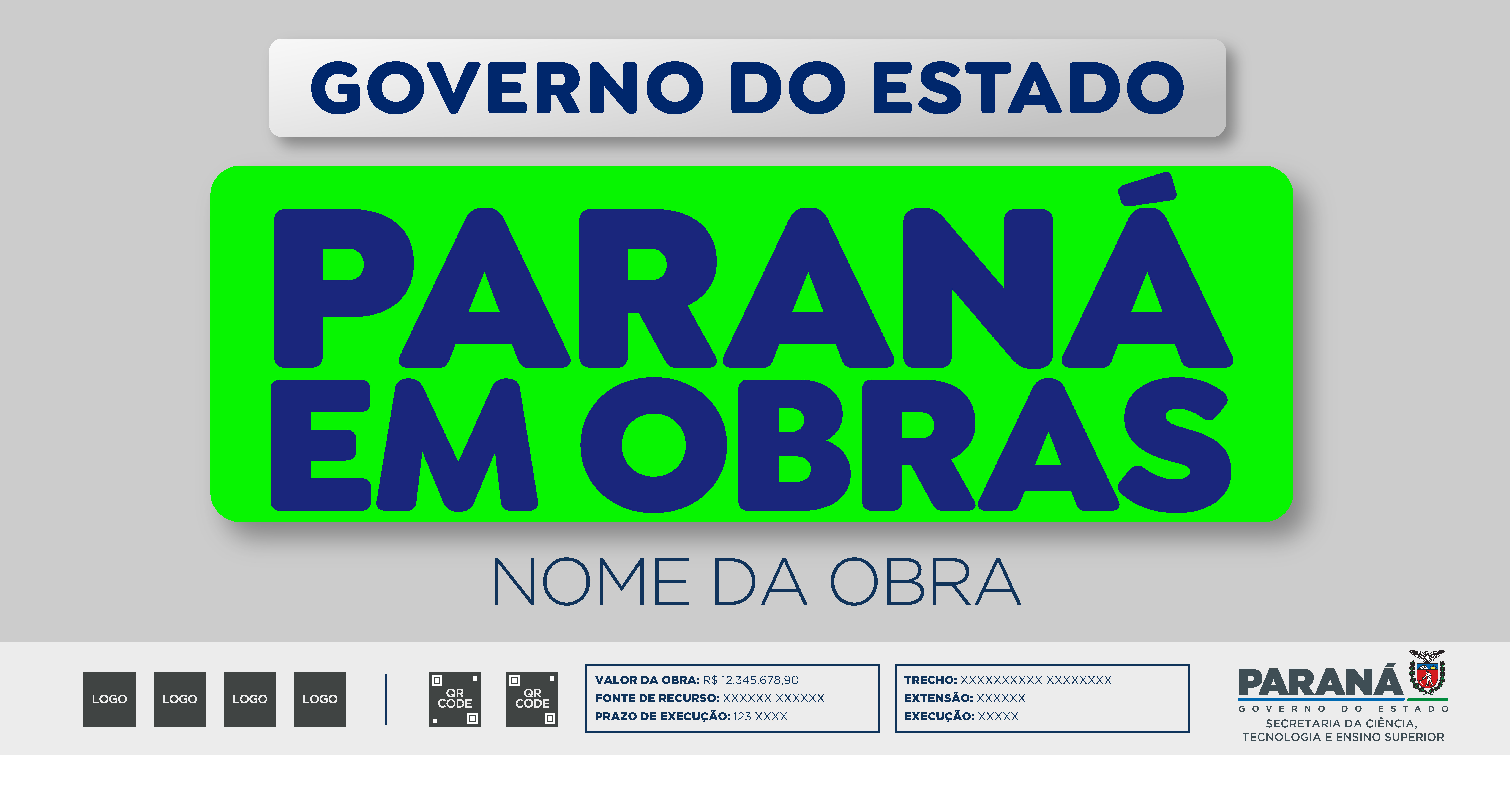 Placa de Obras