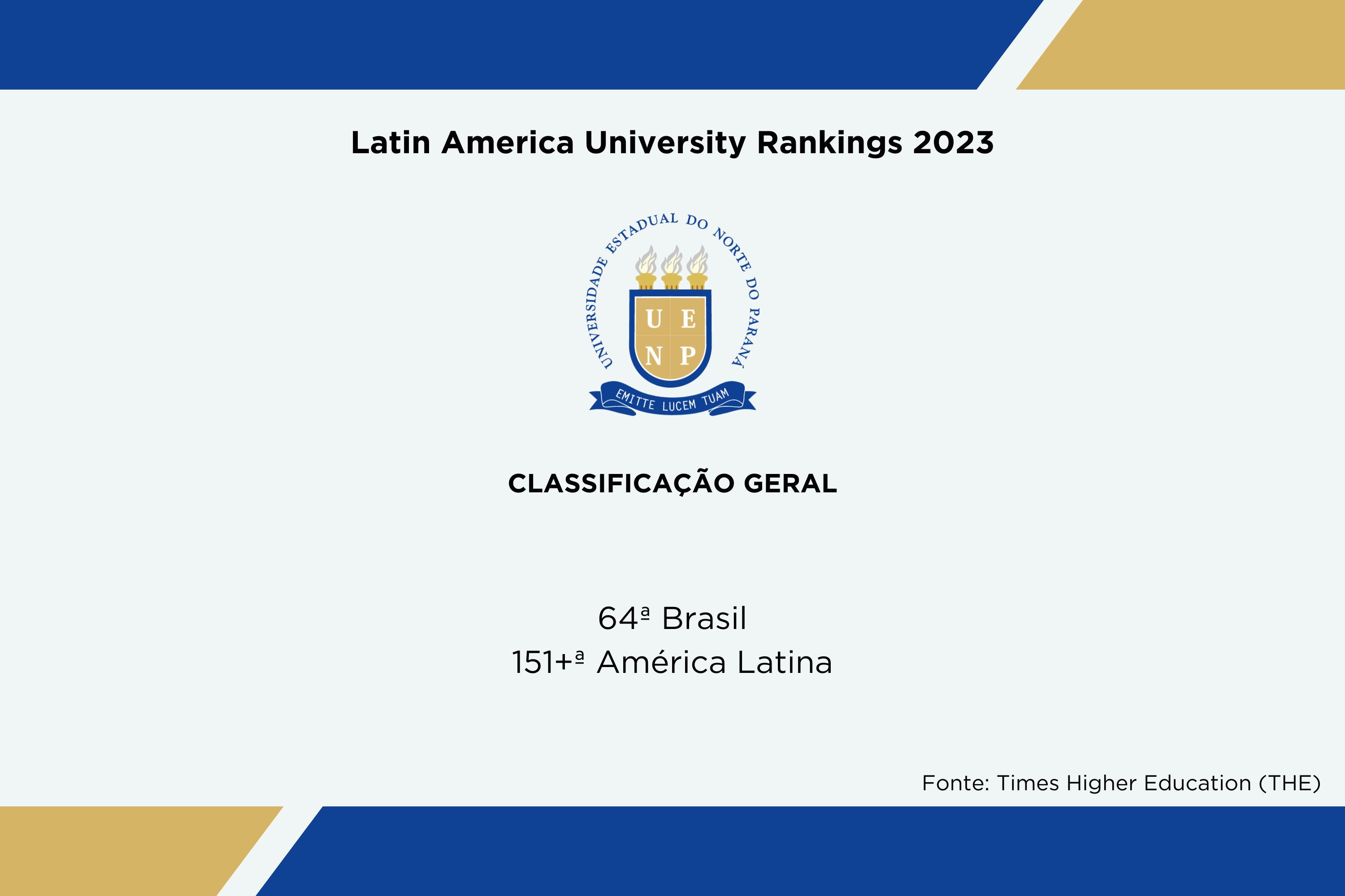 Universidades estaduais estão entre as melhores da América Latina e Caribe, aponta ranking