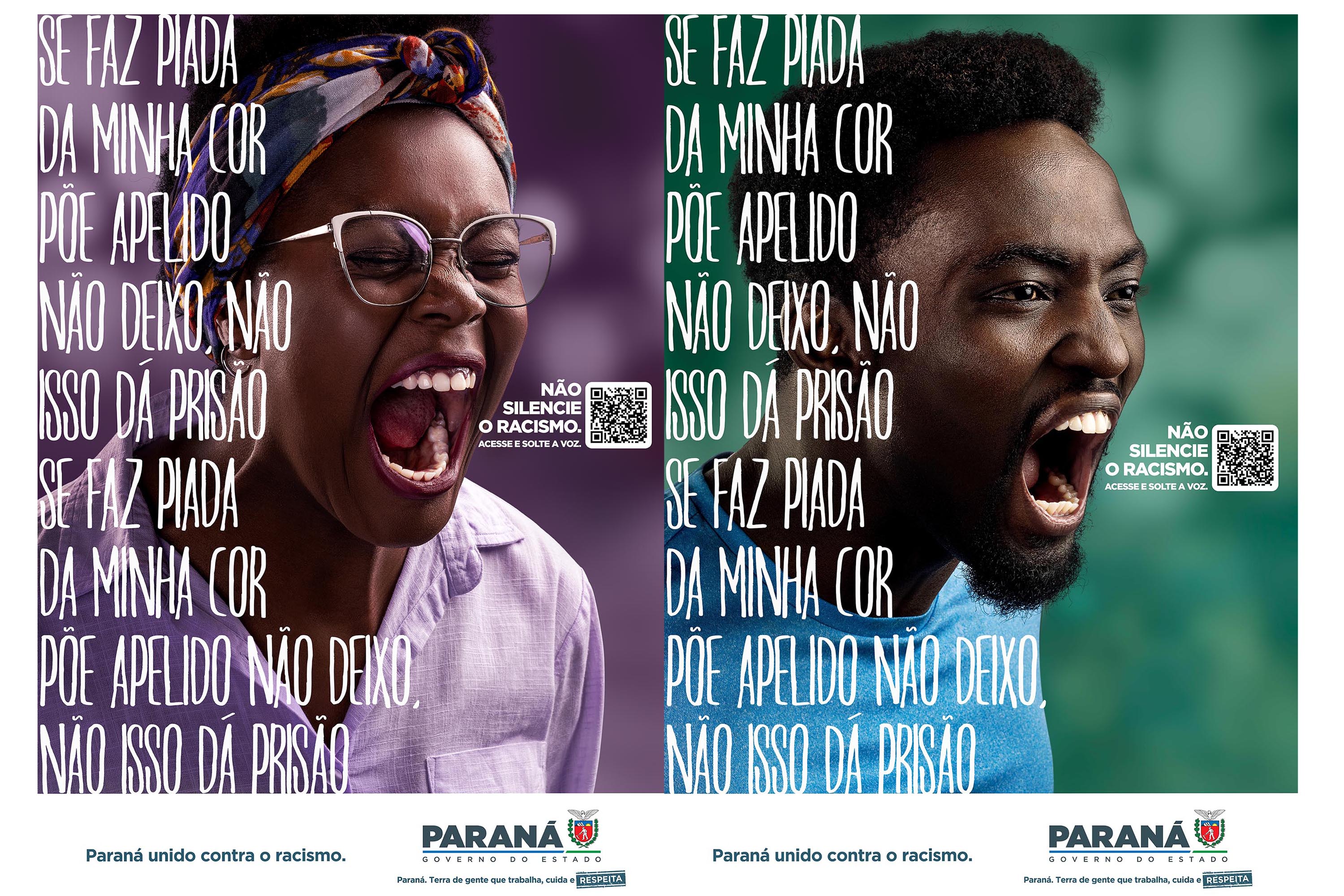Governo do Paraná lança campanha para incentivar denúncias de racismo