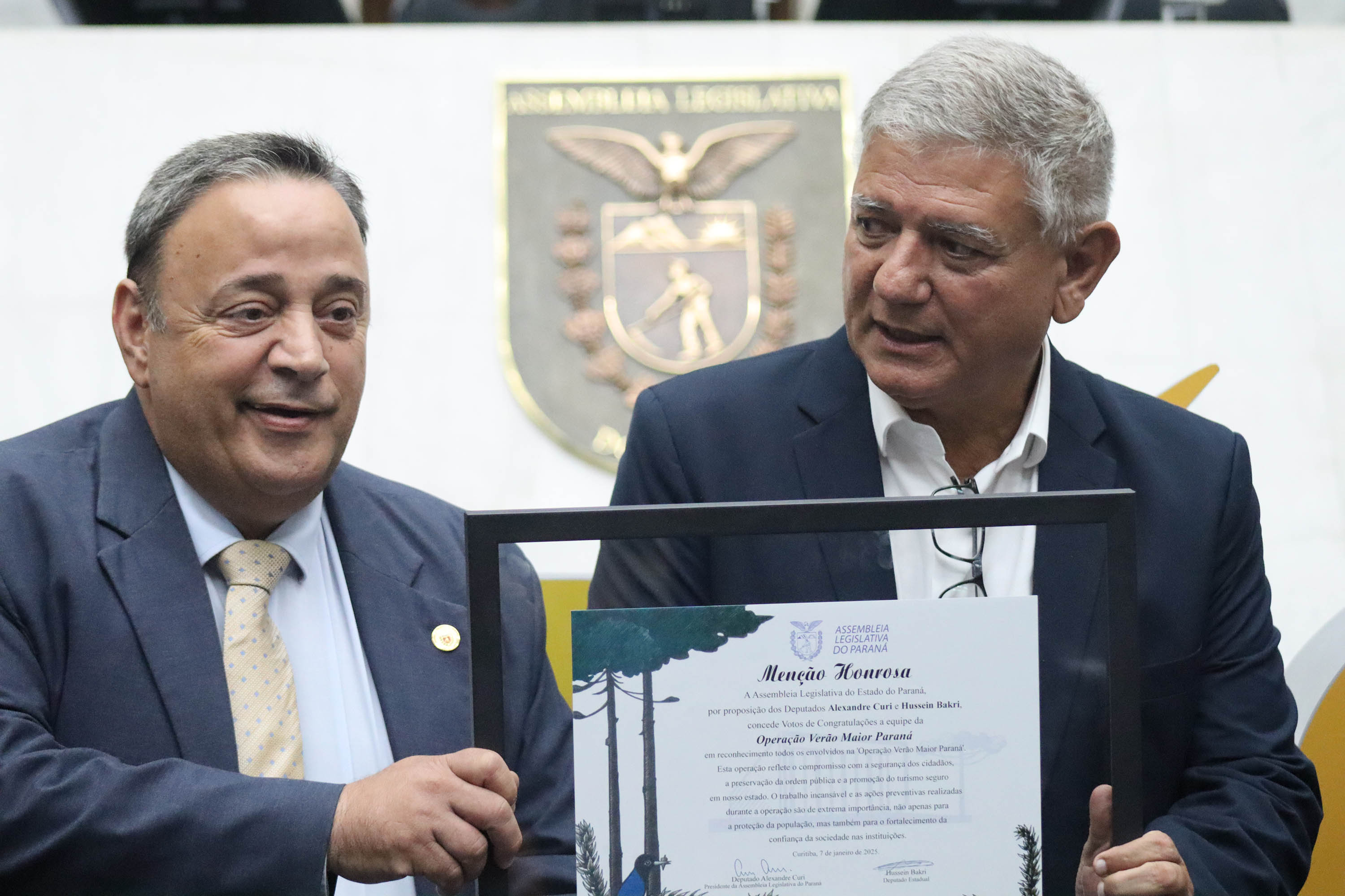 Verão Maior Paraná e equipes são homenageados na Assembleia Legislativa
