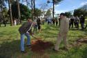 UEL comemora aniversário com plantio da 51ª peroba rosa e homenagem a professor
