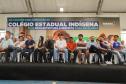Governador inaugura obra de ampliação do maior colégio indígena do Paraná