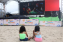 Cinema na Praia garante diversão e educação ambiental a crianças no Verão Maior Paraná