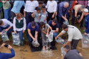 Estado repovoa Parque Passaúna em Curitiba com meio milhão de peixes nativos