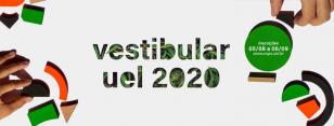 Cartaz das Inscrições do Vestibular 2020 da UEL que começam em 5 de agosto