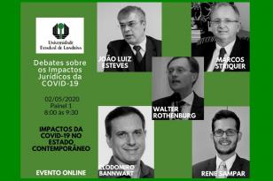 Professores debatem impactos jurídicos da Covid-19 no estado contemporâneo