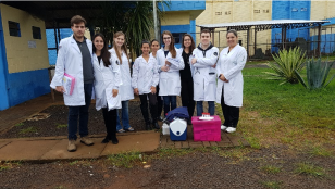 Integrantes do projeto reunidos 