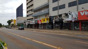 Imagem panorâmica de asfalto 