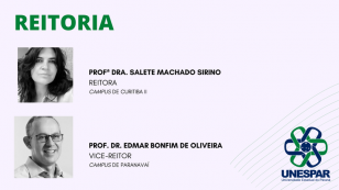 Nova gestão da Unespar concede posse às direções dos campi de Curitiba II e de Paranavaí