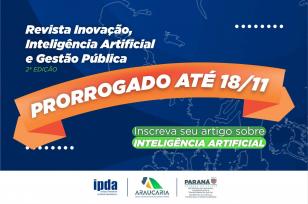 Submissão de artigos para revista de Inovação, IA e Gestão Pública é prorrogada até dia 18