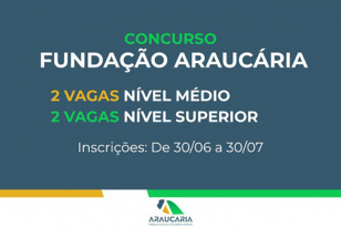 Com salários até R$ 11,1 mil, Fundação Araucária abre novo concurso público