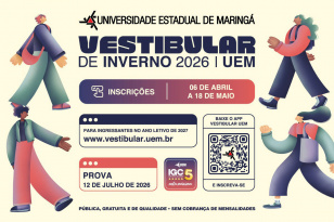 1.123 vagas: inscrições do Vestibular de Inverno 2026 da UEM estão abertas