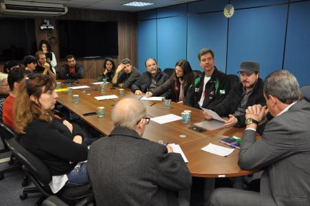 Reunião com membros do sindicato dos docentes