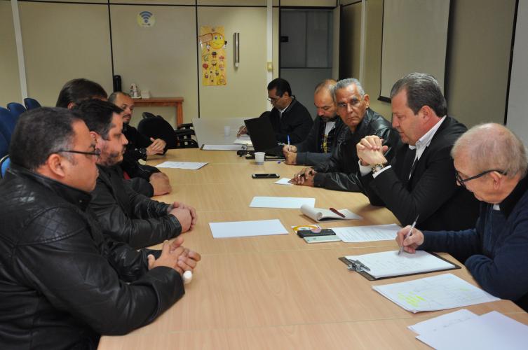reunião com os representantes dos sindicatos unificados
