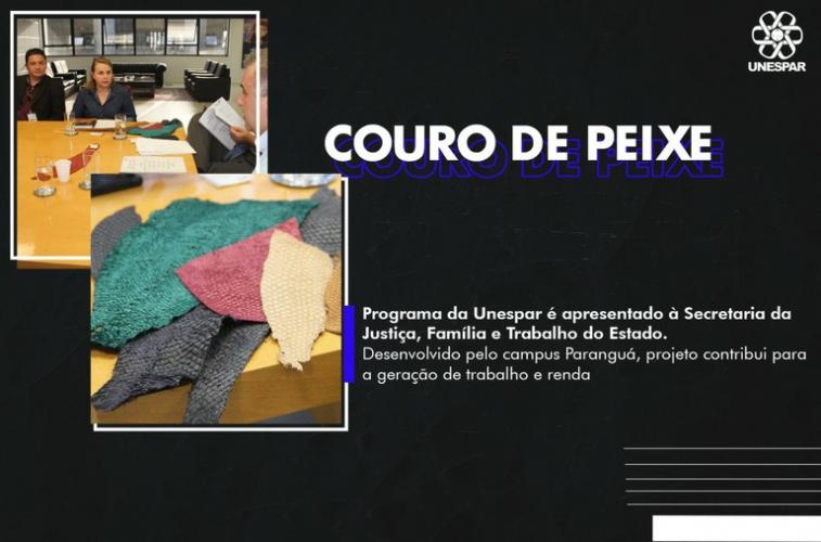 projeto do couro de peixe se reúne com secretario