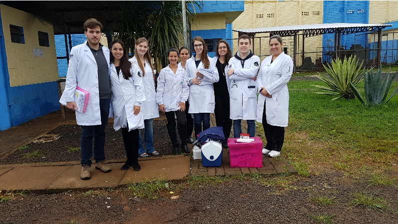 Integrantes do projeto reunidos