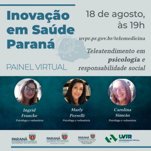 Painel discute voluntariado na pandemia por meio do exemplo do teleatendimento em psicologia