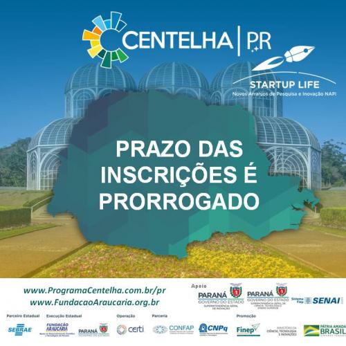 Prazo para as inscrições no Programa Centelha foi prorrogado