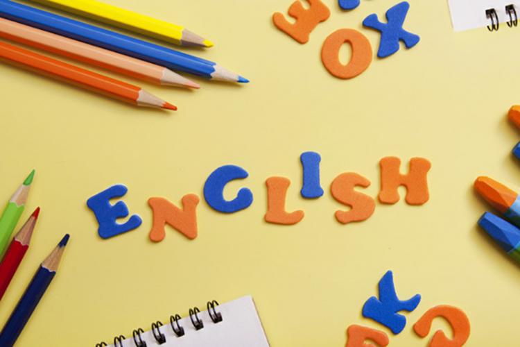 letras formando a palavra inglês