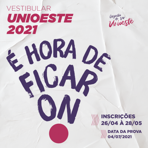 Unioeste marca nova data para o vestibular 2021