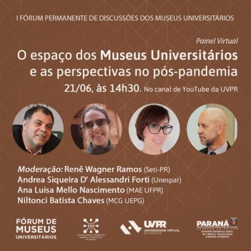 Painel virtual destaca museus universitários