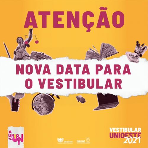 Unioeste transfere prova do vestibular para 1° de agosto