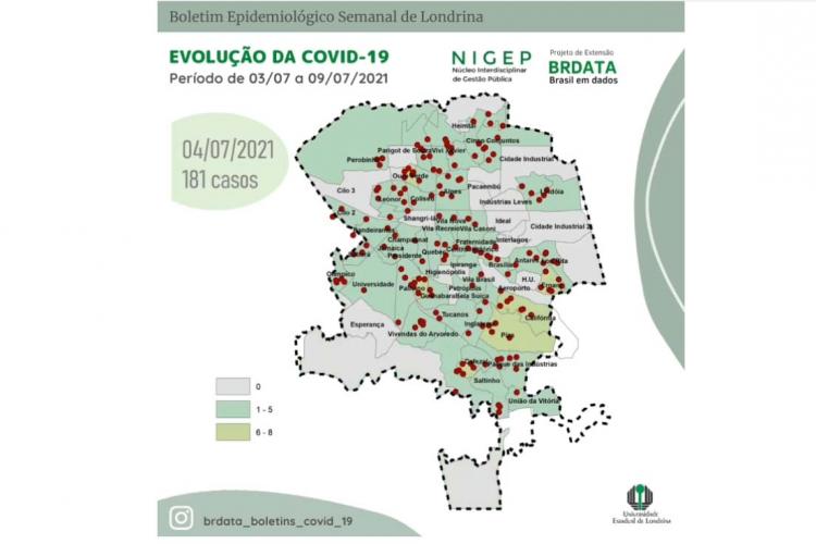 Projeto de extensão da UEL cataloga dados da Covid-19 na 17ª Regional da Saúde