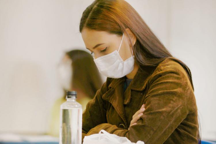 Aluna em sala de aula