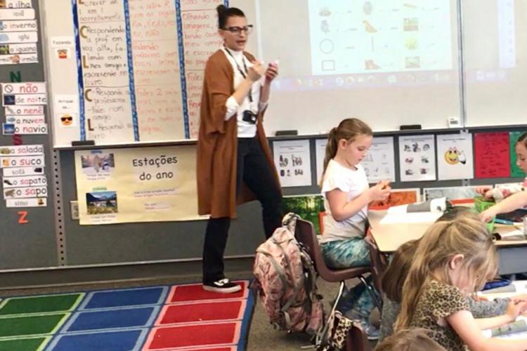 Professores em sala de aula