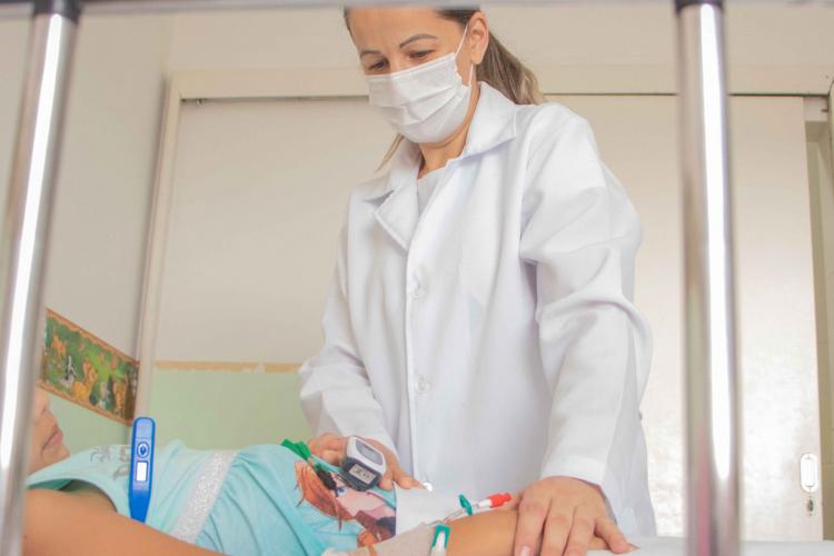 Enfermeira em hospital