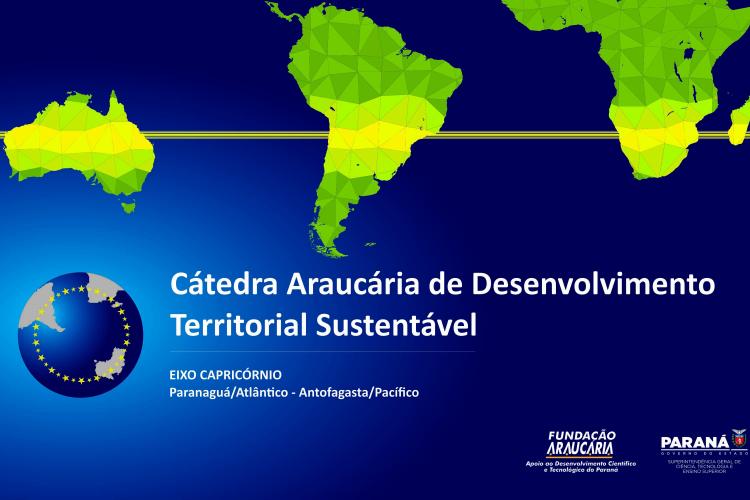 Cartaz cátedras araucária de desenvolvimento territorial sustentável
