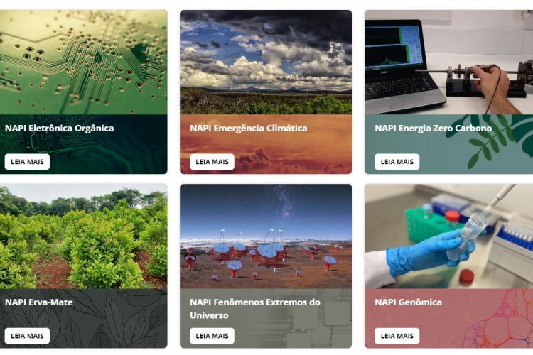 Páginas virtuais dos Novos Arranjos de Pesquisa e Inovação já estão no ar