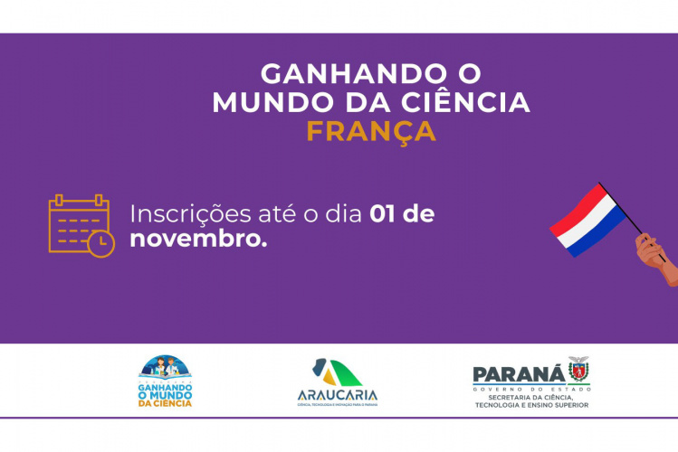 Ganhando o Mundo da Ciência França oferece 50 vagas para intercâmbio gratuito