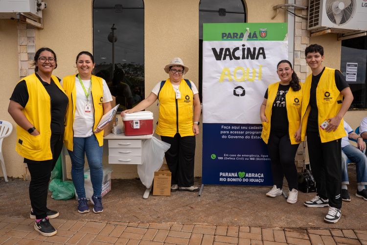 Professores e estudantes da Unicentro reforçam vacinação em Rio Bonito do Iguaçu