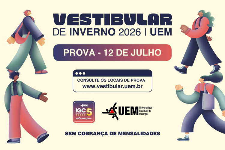Provas do Vestibular de Inverno da UEM serão aplicadas neste domingo