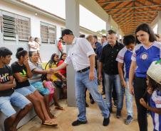 Governador inaugura obra de ampliação do maior colégio indígena do Paraná
