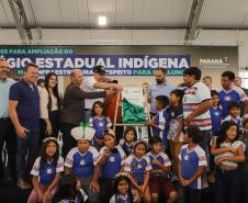 Governador inaugura obra de ampliação do maior colégio indígena do Paraná
