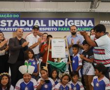 Governador inaugura obra de ampliação do maior colégio indígena do Paraná