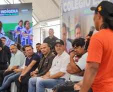 Governador inaugura obra de ampliação do maior colégio indígena do Paraná