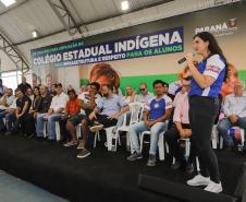 Governador inaugura obra de ampliação do maior colégio indígena do Paraná