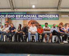 Governador inaugura obra de ampliação do maior colégio indígena do Paraná