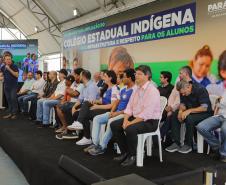 Governador inaugura obra de ampliação do maior colégio indígena do Paraná
