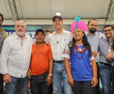 Governador inaugura obra de ampliação do maior colégio indígena do Paraná