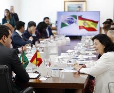 Governador e embaixadora da Espanha discutem parcerias nas áreas de infraestrutura e educação