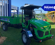 Trator elétrico desenvolvido na Unioeste promove tecnologia sustentável no campo