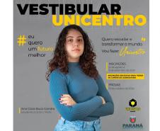 Com 1,2 mil vagas, Unicentro abre as inscrições para o vestibular 2025