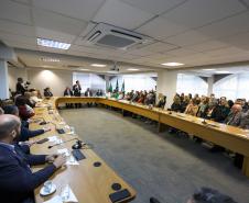 O governador Carlos Massa Ratinho Junior participa nesta terca-feira (17) da Inauguração da nova sede do CEE-PR (Conselho Estadual de Educação do Paraná)